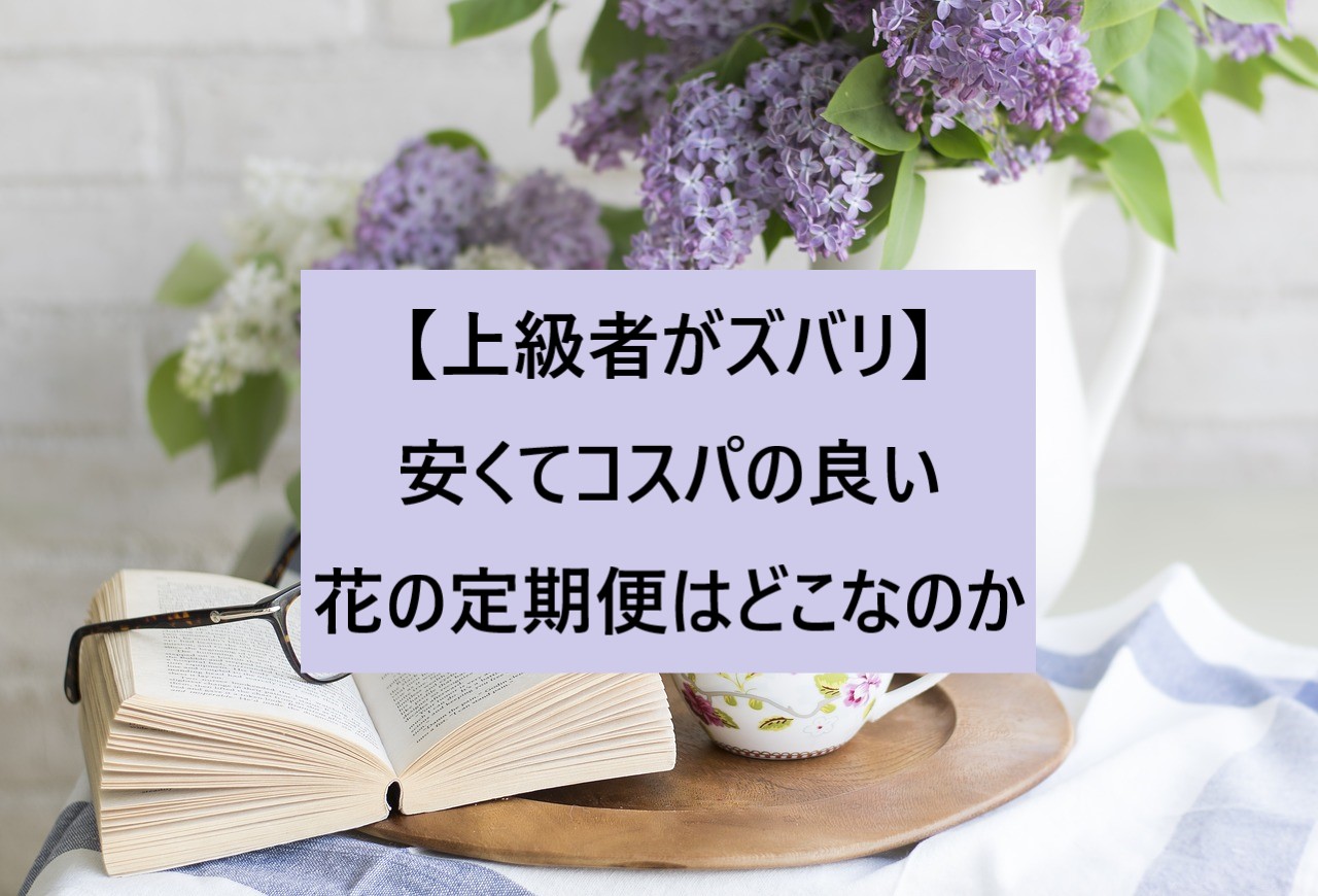 上級者がズバリ 安くてコスパの良い花の定期便はどこなのか 花そうネット